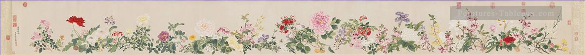 Qian weicheng fleurs Art chinois traditionnel Peintures à l'huile